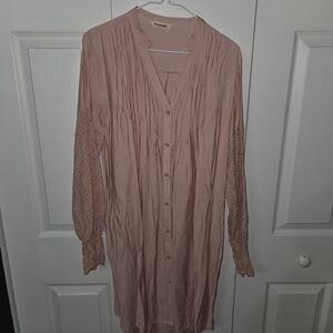 Mazik Pink Midi Dress